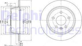 Delphi BG3241 - Гальмівний диск autozip.com.ua