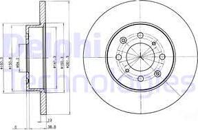 Delphi BG3262 - Гальмівний диск autozip.com.ua