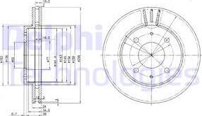 Delphi BG3202 - Гальмівний диск autozip.com.ua