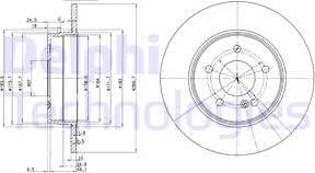 Delphi BG3239C - Гальмівний диск autozip.com.ua