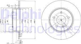 Delphi BG3239 - Гальмівний диск autozip.com.ua