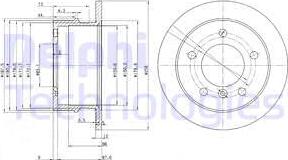 Delphi BG3235 - Гальмівний диск autozip.com.ua