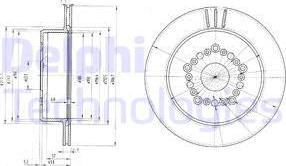 Delphi BG3230 - Гальмівний диск autozip.com.ua