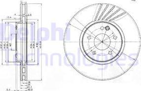 Delphi BG3238 - Гальмівний диск autozip.com.ua