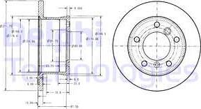 Delphi BG3237C - Гальмівний диск autozip.com.ua