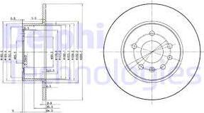 Delphi BG3274C - Гальмівний диск autozip.com.ua