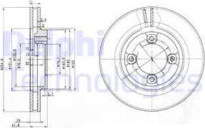 Delphi BG3272 - Гальмівний диск autozip.com.ua