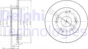 Delphi BG3746 - Гальмівний диск autozip.com.ua