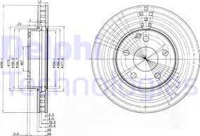 Delphi BG3755 - Гальмівний диск autozip.com.ua