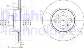 Delphi BG3769 - Гальмівний диск autozip.com.ua