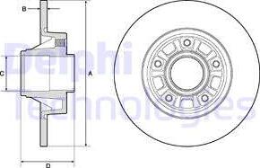 Delphi BG3767 - Гальмівний диск autozip.com.ua