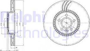 Delphi BG3784 - Гальмівний диск autozip.com.ua