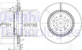 Delphi BG3782C - Гальмівний диск autozip.com.ua