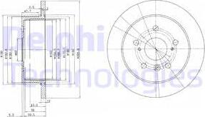 Delphi BG3736 - Гальмівний диск autozip.com.ua