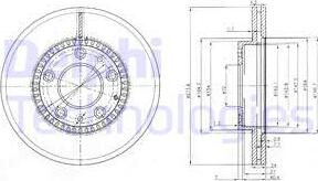 Delphi BG3724 - Гальмівний диск autozip.com.ua