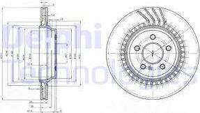 Delphi BG3727 - Гальмівний диск autozip.com.ua