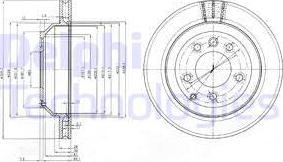 Delphi BG3775-C - Гальмівний диск autozip.com.ua