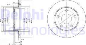 Delphi BG2914 - Гальмівний диск autozip.com.ua