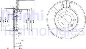 Delphi BG2982C - Гальмівний диск autozip.com.ua