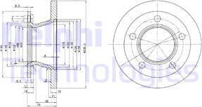 Delphi BG2494 - Гальмівний диск autozip.com.ua