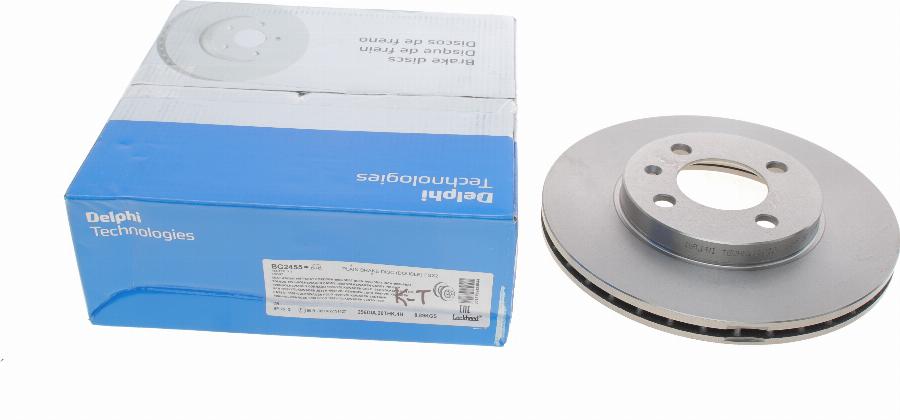Delphi BG2455 - Гальмівний диск autozip.com.ua