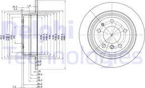 Delphi BG2437 - Гальмівний диск autozip.com.ua