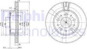 Delphi BG2425C - Гальмівний диск autozip.com.ua