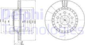 Delphi BG2426 - Гальмівний диск autozip.com.ua