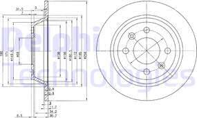 Delphi BG2420 - Гальмівний диск autozip.com.ua