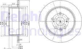 Delphi BG2594 - Гальмівний диск autozip.com.ua