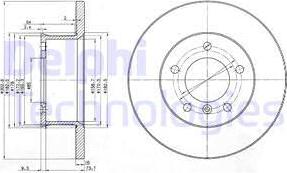 Delphi BG2556 - Гальмівний диск autozip.com.ua