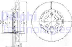 Delphi BG2518 - Гальмівний диск autozip.com.ua