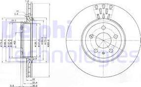 Delphi BG2512C - Гальмівний диск autozip.com.ua