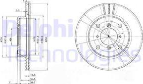 Delphi BG2583 - Гальмівний диск autozip.com.ua