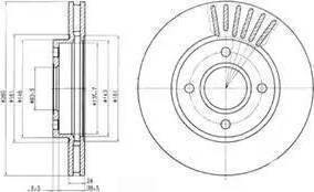 BOSCH 986478170 - Гальмівний диск autozip.com.ua