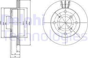 Delphi BG2645 - Гальмівний диск autozip.com.ua