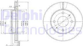 Delphi BG2657 - Гальмівний диск autozip.com.ua