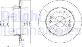 Delphi BG2666 - Гальмівний диск autozip.com.ua