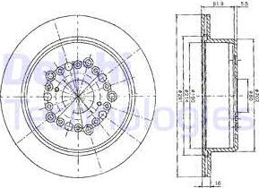 Delphi BG2662 - Гальмівний диск autozip.com.ua