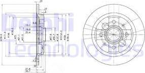 Delphi BG2667 - Гальмівний диск autozip.com.ua