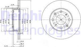 Delphi BG2616 - Гальмівний диск autozip.com.ua