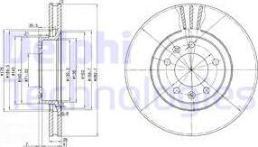 Delphi BG2688 - Гальмівний диск autozip.com.ua