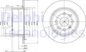 Delphi BG2637 - Гальмівний диск autozip.com.ua