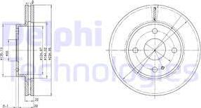 Delphi BG2629 - Гальмівний диск autozip.com.ua