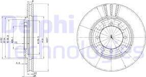 Delphi BG2628 - Гальмівний диск autozip.com.ua