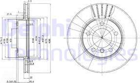 Delphi BG2623 - Гальмівний диск autozip.com.ua