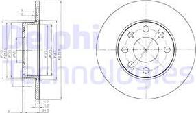 Delphi BG2149 - Гальмівний диск autozip.com.ua