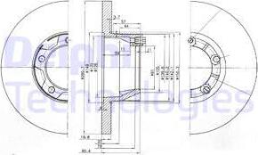 Delphi BG2163 - Гальмівний диск autozip.com.ua