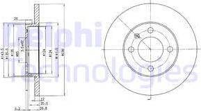 Delphi BG2116 - Гальмівний диск autozip.com.ua