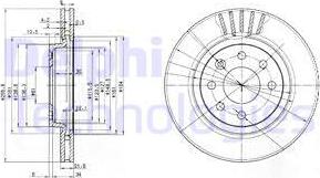 Delphi BG2899 - Гальмівний диск autozip.com.ua